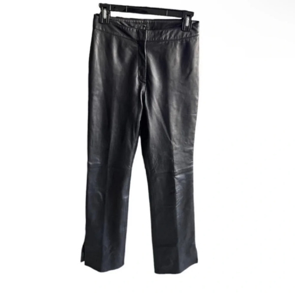 Cache Black Leather Pants - Picture 2 of 9